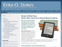 Tablet Screenshot of erikastokes.com